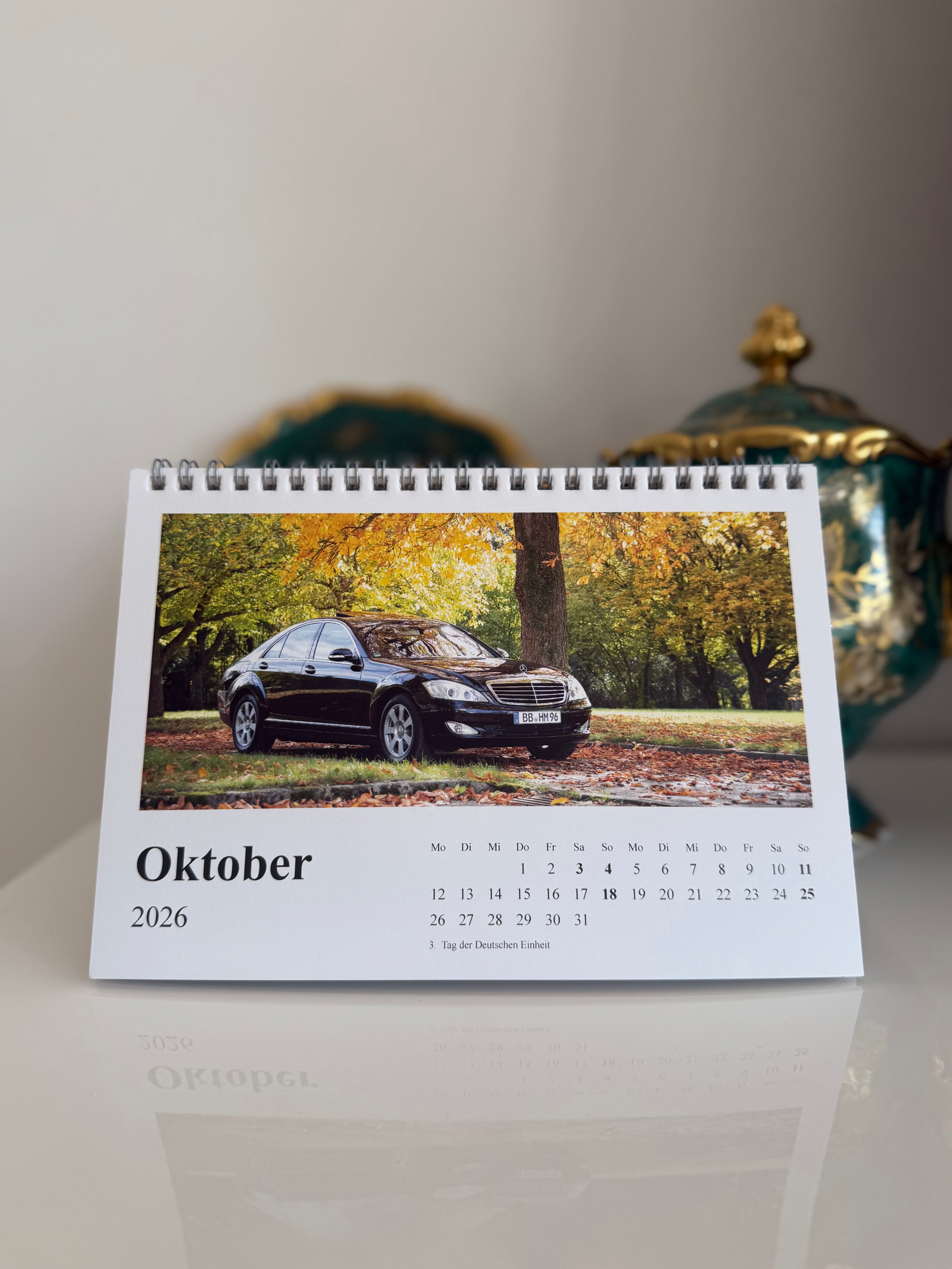 Tischkalender A5 | „12 Monate – 12 Autos“ | Hansis Garage | Limitierte Auflage auf 199 Exemplare