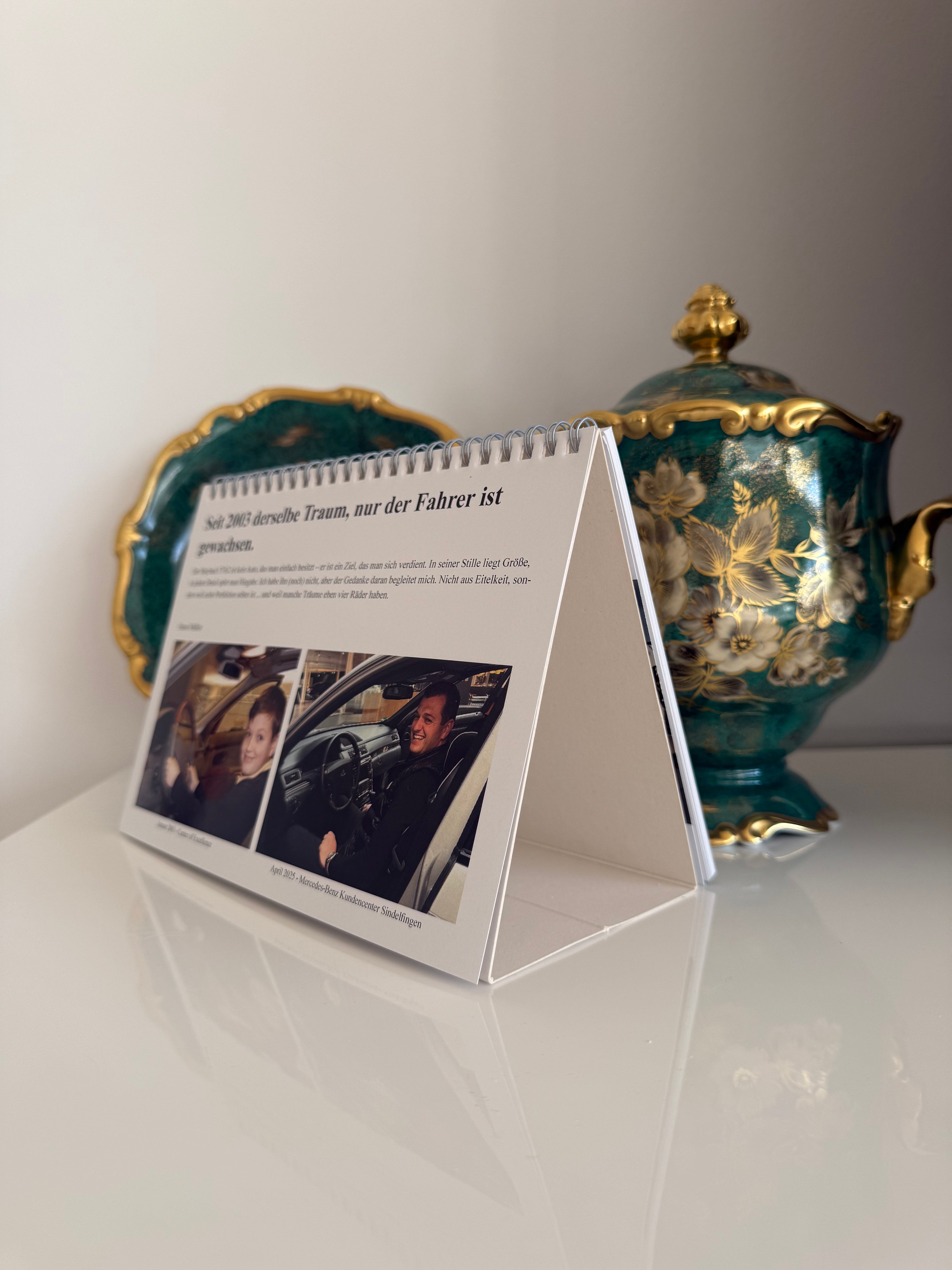 Tischkalender A5 | „12 Monate – 12 Autos“ | Hansis Garage | Limitierte Auflage auf 199 Exemplare