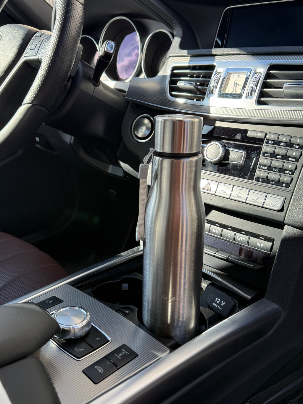 Trinkflasche | „Laufa lassa by Hansis Garage“ | Edelstahl | Lasergravur | 900 ml