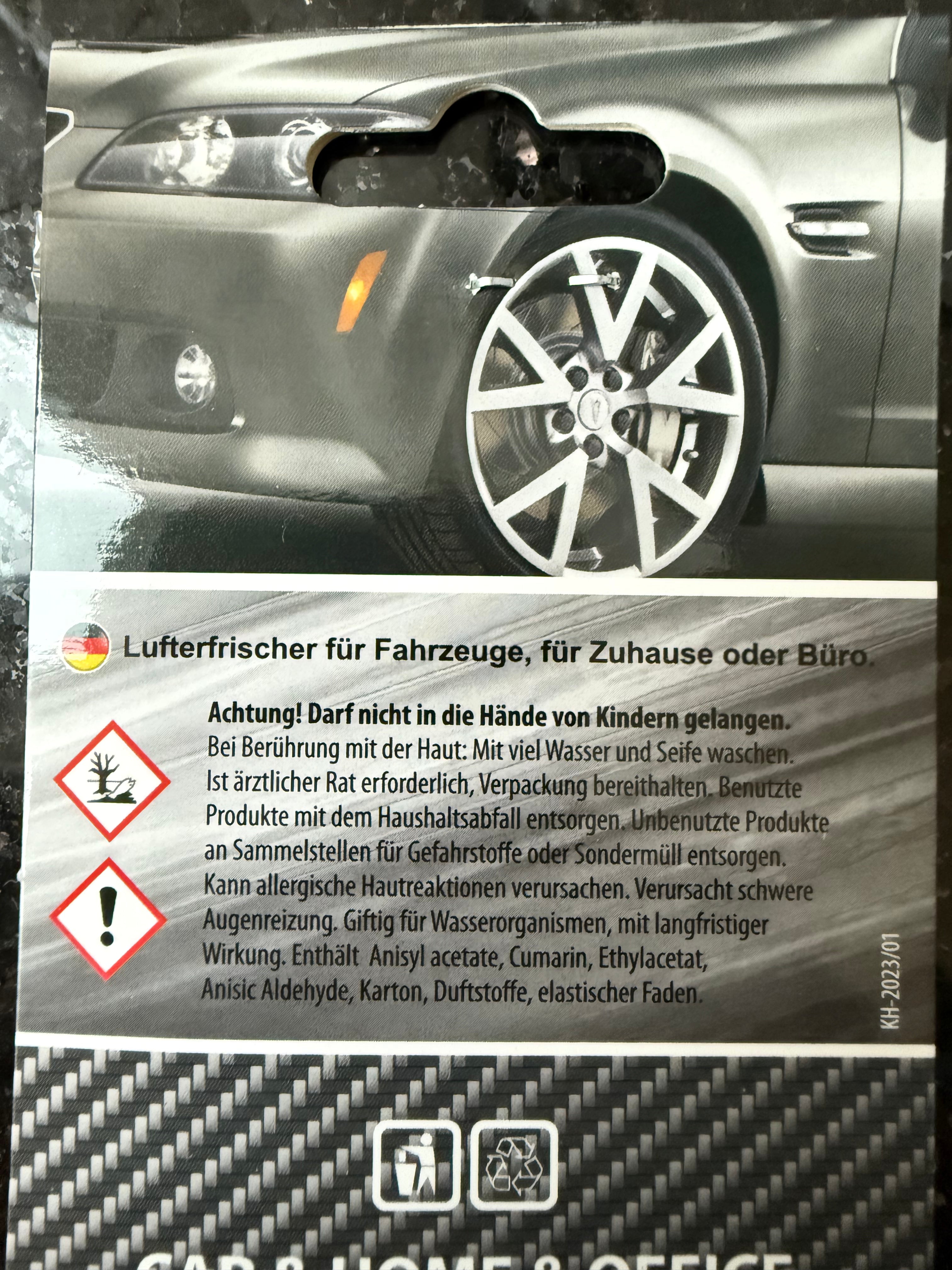 Duftbaum „Ocean“ – Hansis Garage | „Nur das Nötigste – Laufa lassa“